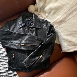 VINTAGE Opera Crop Leather Jacket